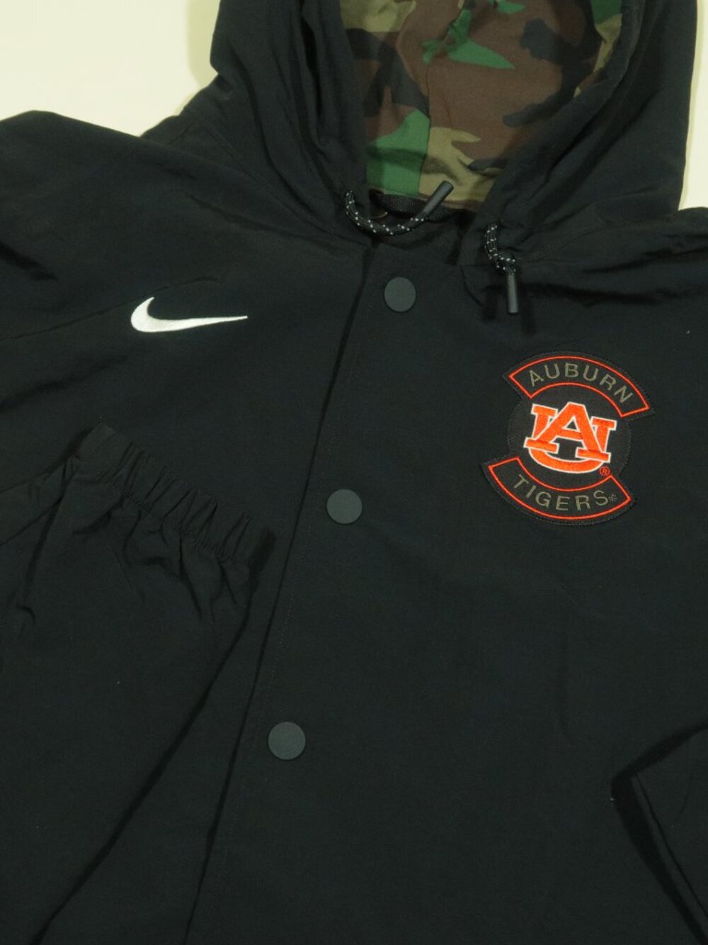 Nike Auburn Tigers NCAA Military Appreciation Jacket Mens 3XL Black Full Snap